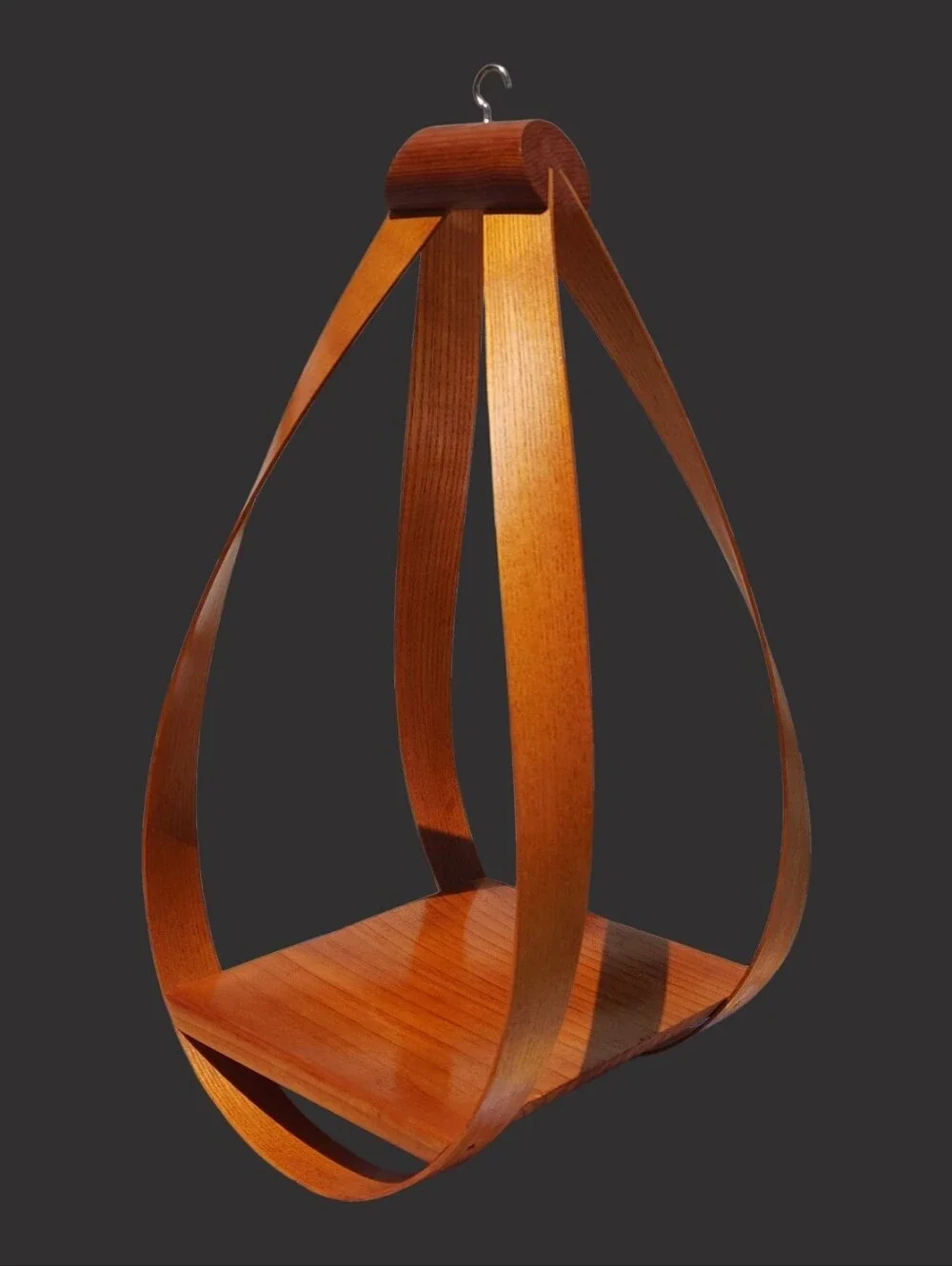 Bentwood Teardrop Shelf Mid Century Danish Teardrop Wood Hanging Shelf 20